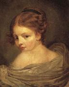 Jean Baptiste Greuze Young Woman Seen from the Back oil painting picture wholesale